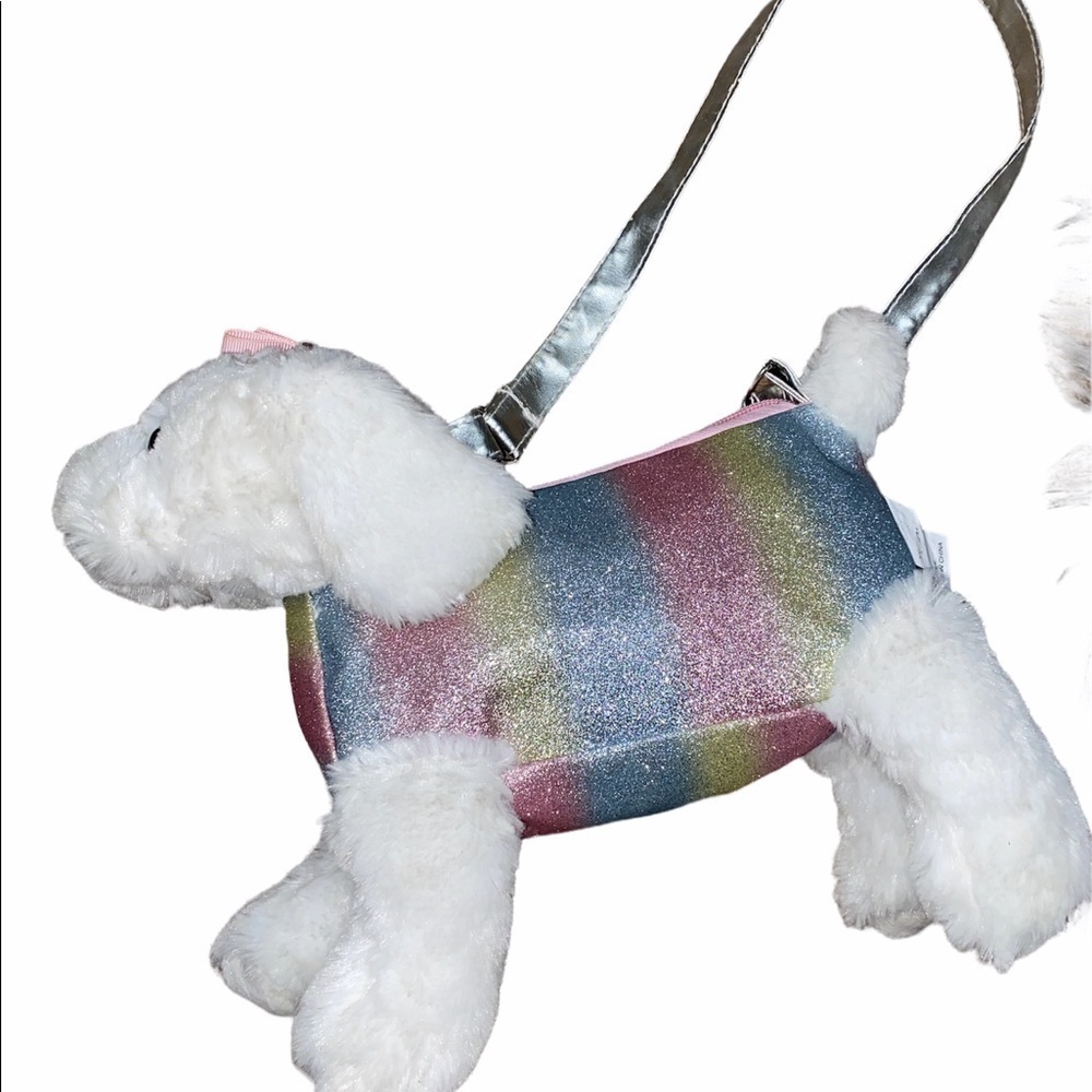 Little girls sparkle poodle purse